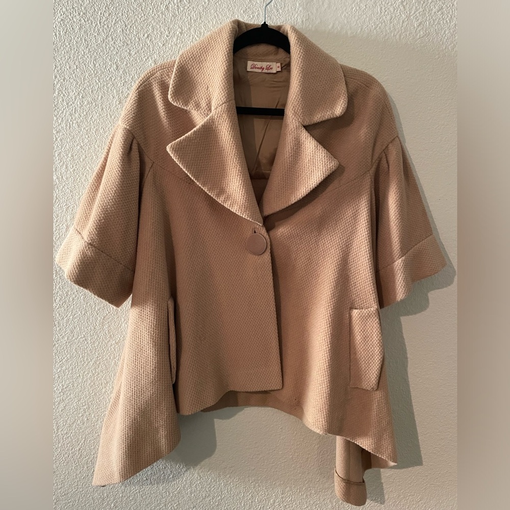 Vintage tan oversized Swing Coat